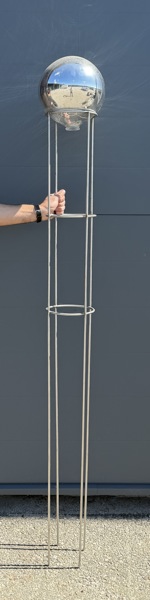Trädgårdsdekoration, metall/glas.