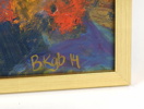 Oidentifierad konstnär, ''Det sista tåget'', olja på duk, monogramsignerad BKgb, 2014.