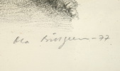 Ola Billgren, litografi nr 12/100, signerad, 1977.