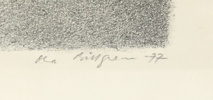 Ola Billgren, litografi nr 18/100, signerad, 1977.