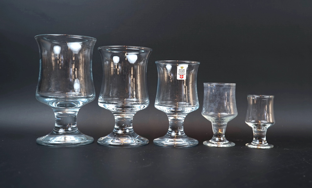 Per Lütken, glasservis, 99 delar, ''Danske Skibsglas'', Holmegaard, Danmark.