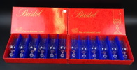 Champagneglas, 12 st, ''Bristol'', Bohemia Crystal, Tjeckoslovakien.