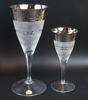 Leo Moser, glasservisdelar, 9 st, glas, ''Splendid'', Tjeckoslovakien.