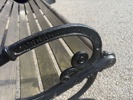 Parkbänk, aluminium/trä, Norrahammars Bruk.