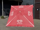 Parasoll, "GB GLACE", textil/metall.