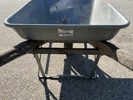 Skottkärra, 100-120 liter, PJ Håkanssons Mekaniska Verkstad, samt manuell knivslip, metall/trä.