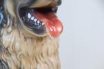 Skulptur, hund, keramik.
