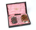 Kaffeskedar, 6 st, silver, 1863.