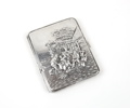 Hugo Grün, cigarettetui, silver 830, Danmark.