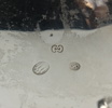 Kaffekanna, gräddkanna och sockerskål, silver, Danmark.