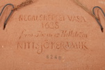 Thomas Hellström, väggfat, keramik, ''Regalskeppet Wasa, 1625'', Nittsjö,