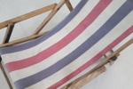 Solstol, justerbar, hopfällbar, trä/textil.