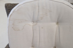 Stolar, 4 st, konstrotting, Jysk, samt bord, metall/glas.
