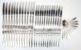 Bestickservis, 36 delar, nysilver, ''Svensk Spets''.