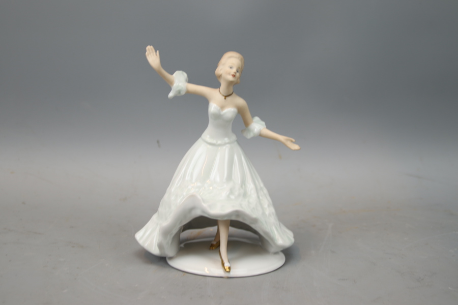 Figurin, porslin, Wallendorf.
