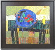 Stanislaw Żoladz, ''Stilleben II'', akryl på pannå, signerad, 1980.