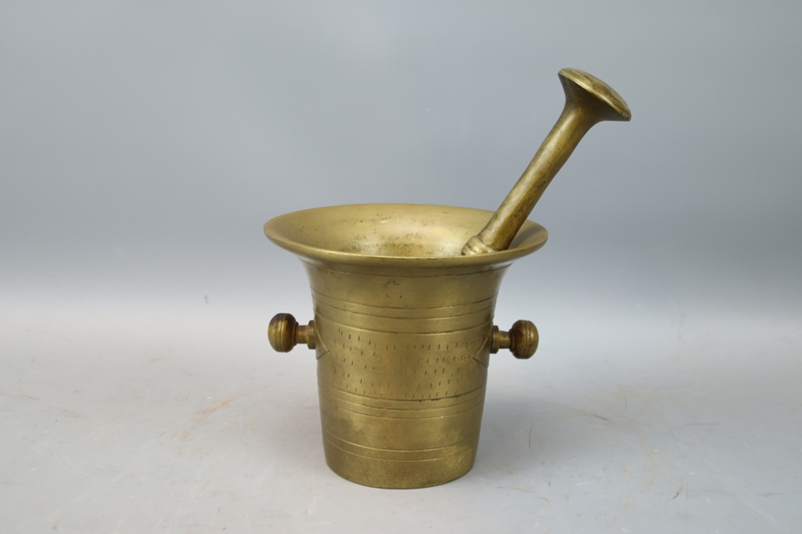 Mortel, mässing, Skultuna Bruk, 1846.
