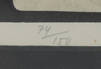Åke Holm, linoleumsnitt, 3 st, numrerade, signerade.