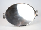 Sylvia Stave, bricka, nysilver, modell ''3235'', formgiven 1930 för C.G. Hallberg.