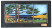 Allan Hytholm, väggrelief, keramik/trä, Hytholm Keramik, Danmark.
