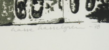 Hasse Hasselgren, litografi nr 252/300, signerad, 1978.