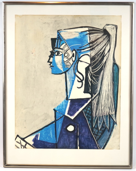 Pablo Picasso, efter, tryck, ''Portrait de Jeune Femme (XIII)''.