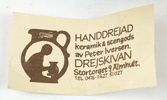 Peter Iversen, stengods, ägg, 2 st, signerade.