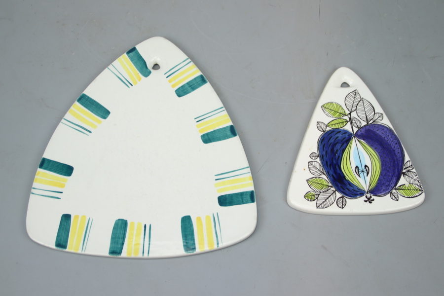 SKärbrädor, 2 st, porslin, "Primula" och "Eden", Rörstrand.