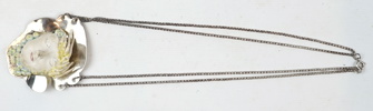 Berit Johansson och Lasse Frisk, halskedja med hänge, silver 925/keramik.