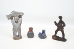 Figuriner, 4 st, keramik, Dorothy Clough och Lars Bergsten.