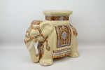 Piedestal, keramik, elefant.