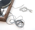 Skivspelare, Thorens, pickup Ortofon OM 10, samt förstärkare.