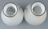 Vaser, ett par, flussglas.