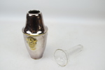 Vas med insats, nysilver/glas, art deco.