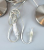 Bordslampor, 3 st, med extra kupa, glas/metall, ''Troy 3'' EGLO.