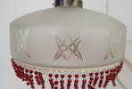 Taklampa, glas, jugendstil.