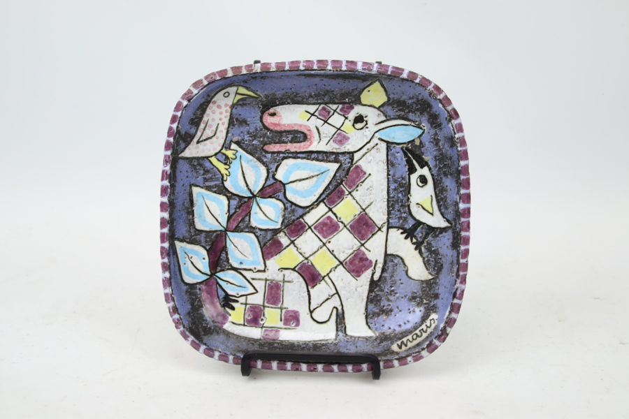 Mari Simmulson, fat, keramik, Upsala Ekeby, 1950/60-tal.