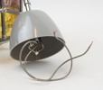 Taklampa, glas/metall.