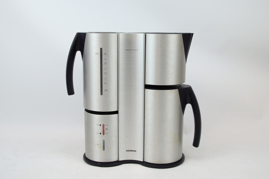 Kaffebryggare. metall, design. F.A. Porsche för Siemens.