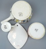 Kannor, burk m.m, 5 delar, keramik, bl.a Upsala-Ekeby Gefle.