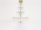 Taklampa, glas/metall.