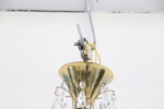 Taklampa, glas/metall.