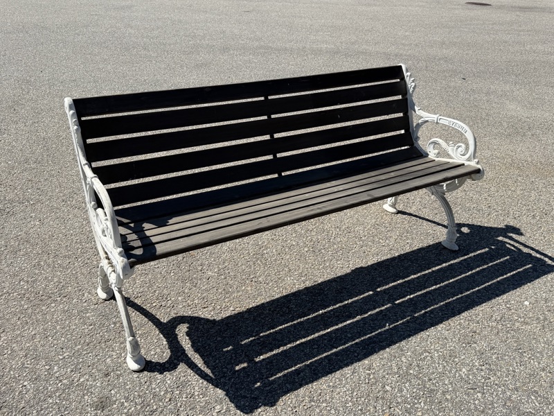 Trädgårdsoffa, aluminium/trä, Byarum.