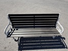 Trädgårdsoffa, aluminium/trä, Byarum.
