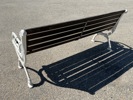 Trädgårdsoffa, aluminium/trä, Byarum.