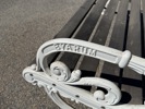 Trädgårdsoffa, aluminium/trä, Byarum.