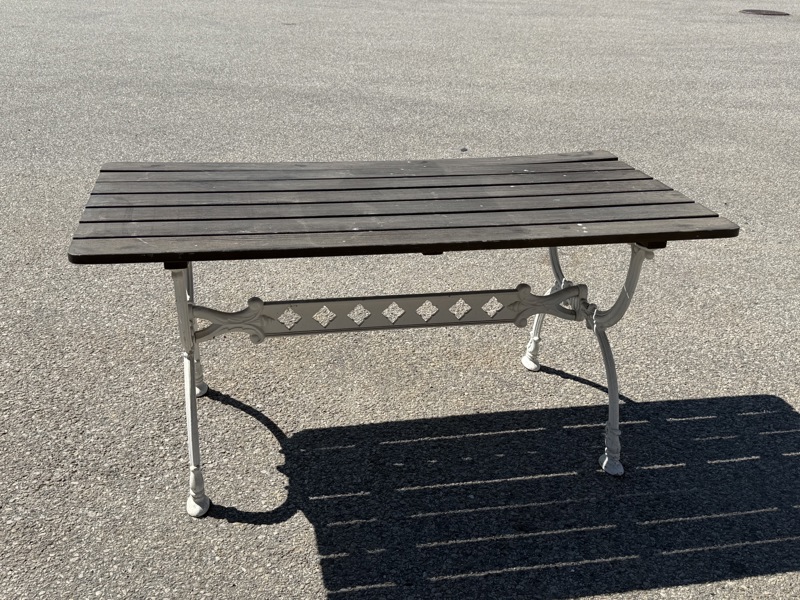 Trädgårdsbord, aluminium/trä, Byarum.