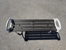 Trädgårdsbänk, aluminium/trä, Byraum.