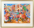Gunilla Mann, ''Välkommen till Göteborg'', litografi nr 127/290, signerad.