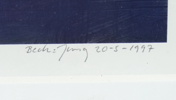 Beck och Jung, litografi nr 35/70, signerad, 1997.